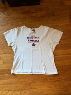 Harley-Davidson White Short-Sleeve 'The American Dream' Graphic Tee